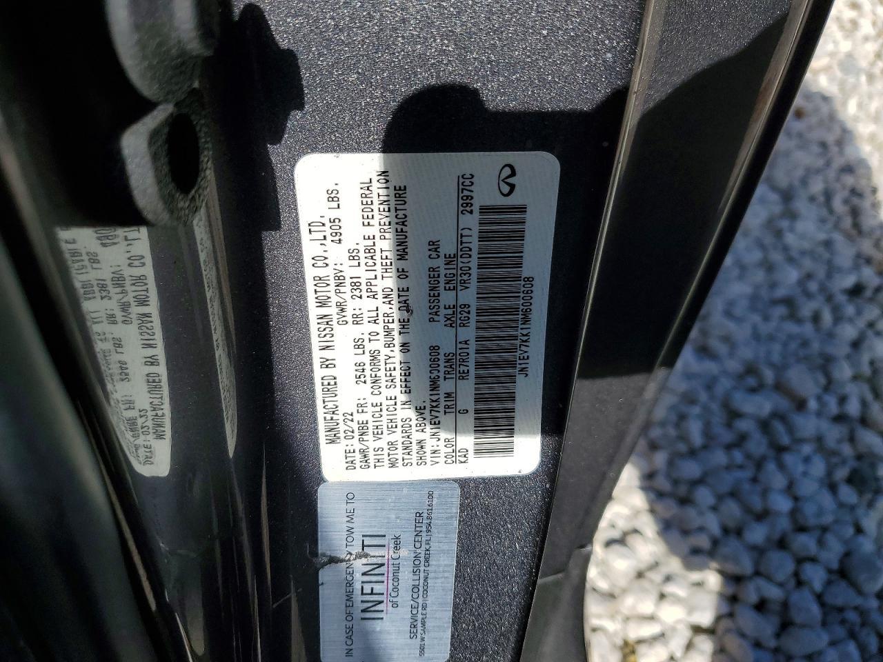 2022 Infiniti Q60 Luxe - zdjęcie 12