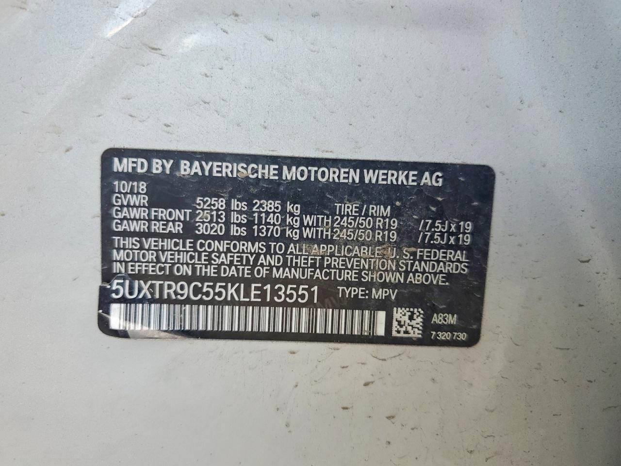 2019 BMW X3 xDrive30I - zdjęcie 13