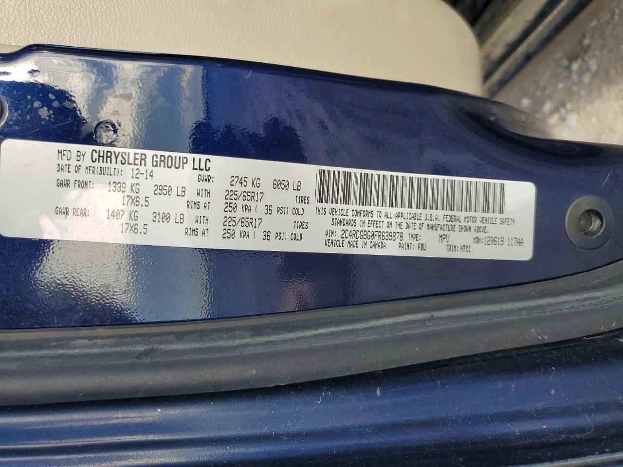 2015 Dodge Grand Caravan Se - zdjęcie 13