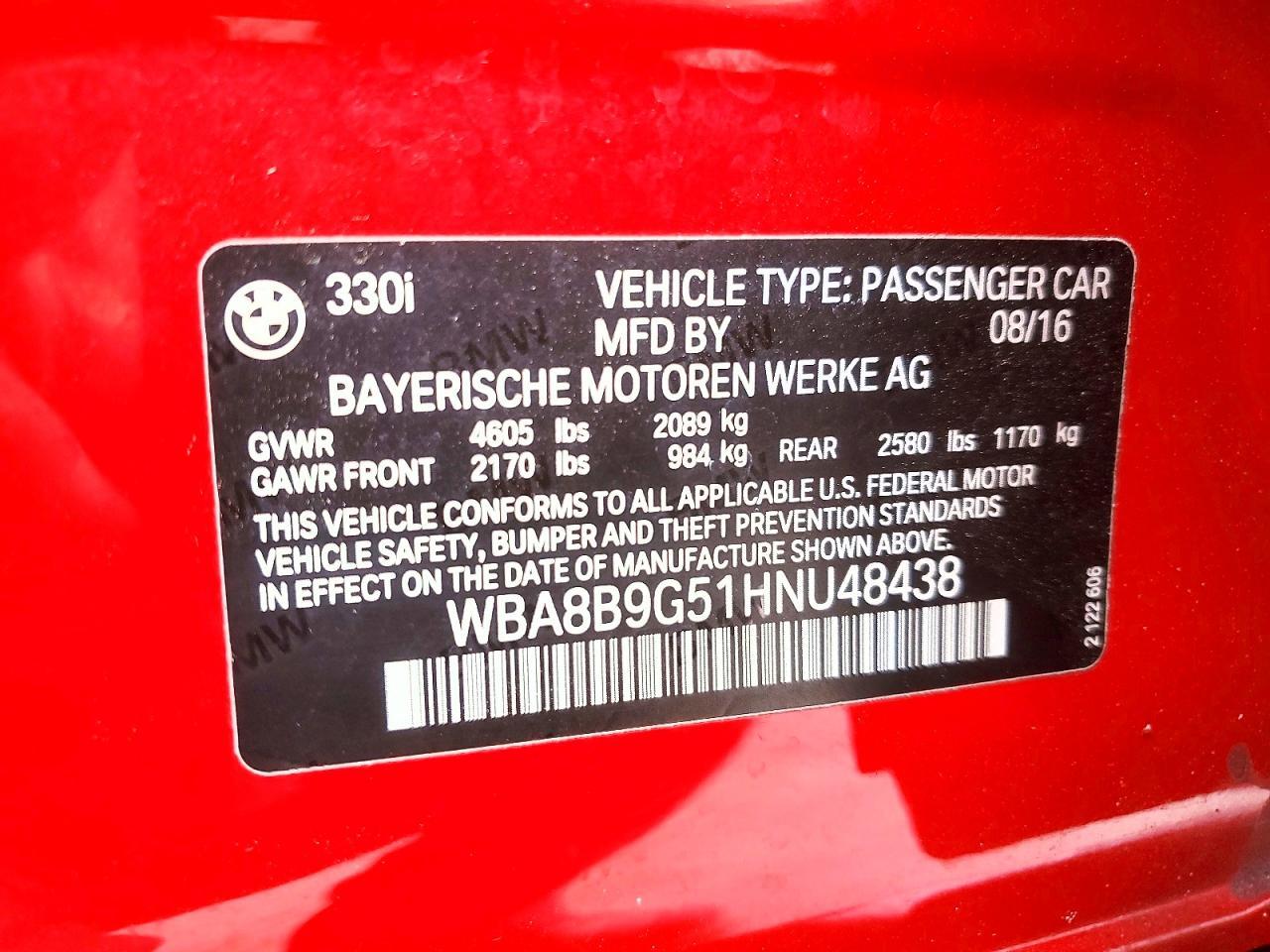 2017 BMW 330 I - zdjęcie 13