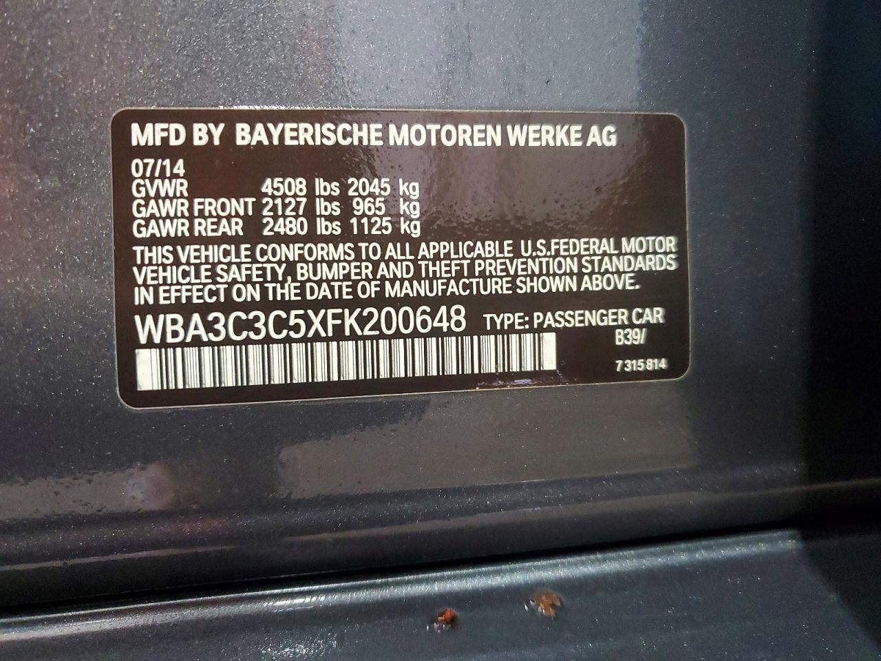 2015 BMW 320 I xDrive - zdjęcie 12