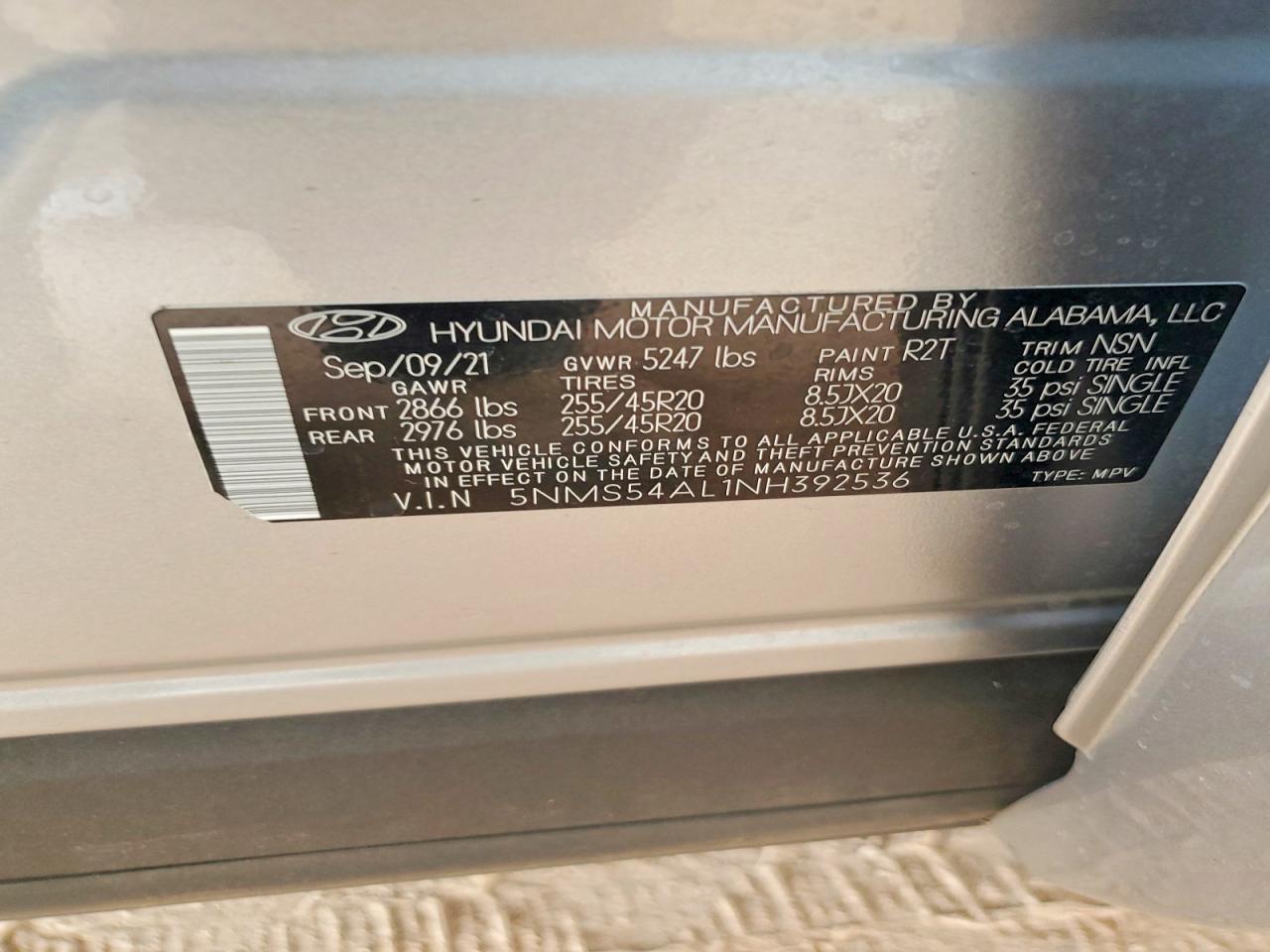 2022 Hyundai Santa Fe Calligraphy - zdjęcie 13