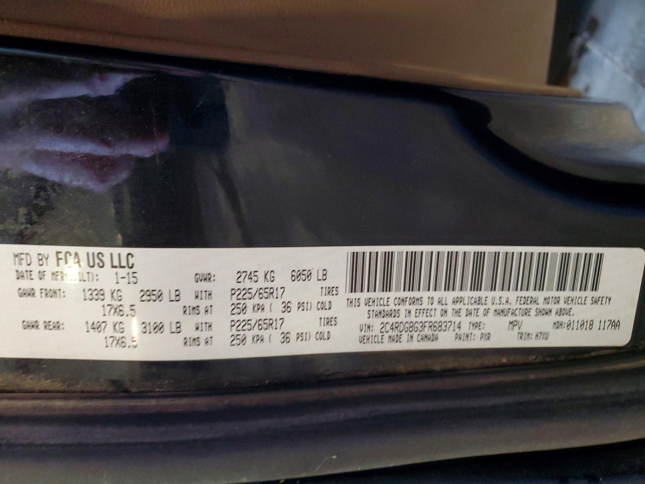 2015 Dodge Grand Caravan Se - zdjęcie 13