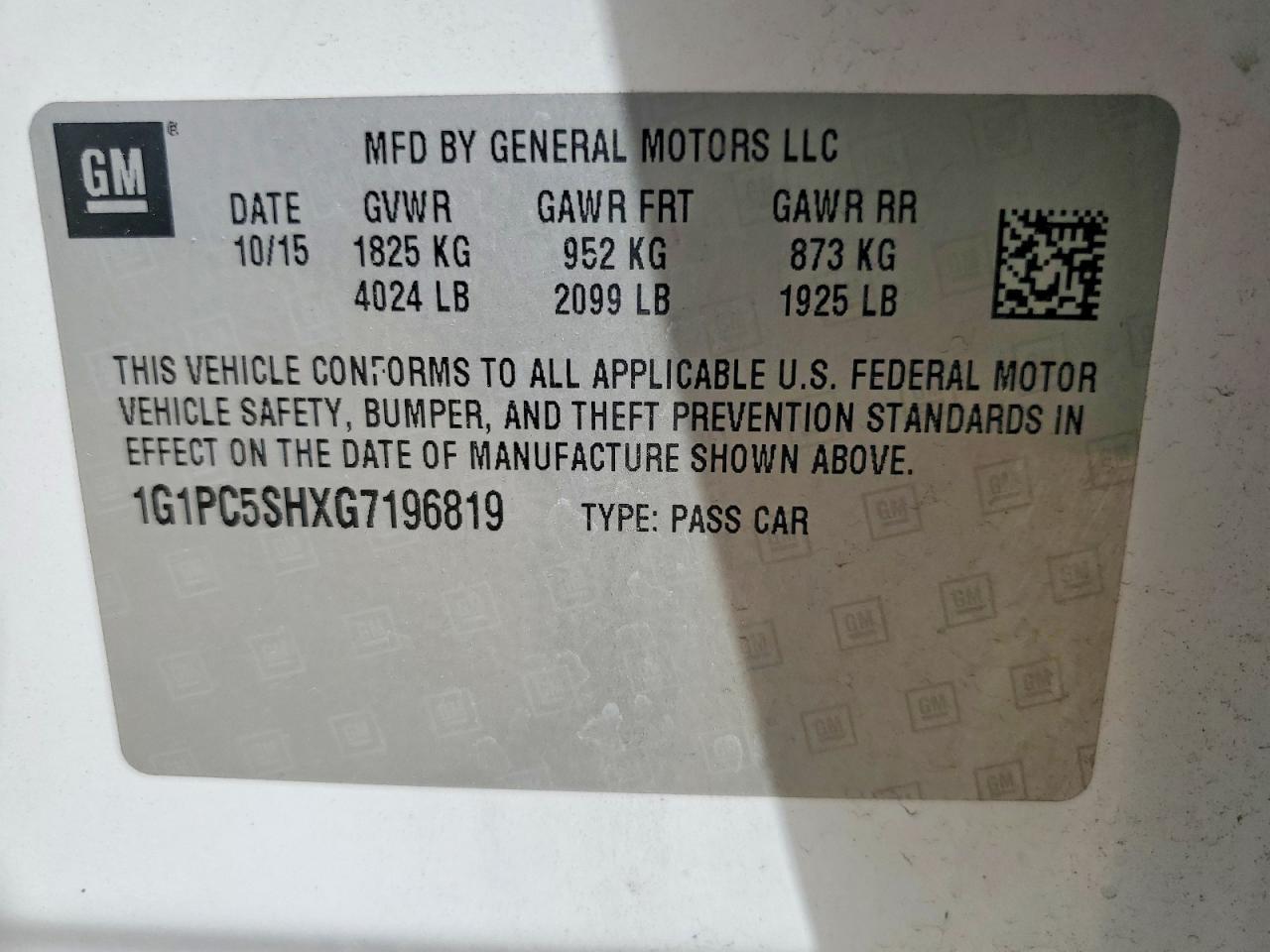 2016 Chevrolet Cruze Limited Ls - zdjęcie 12