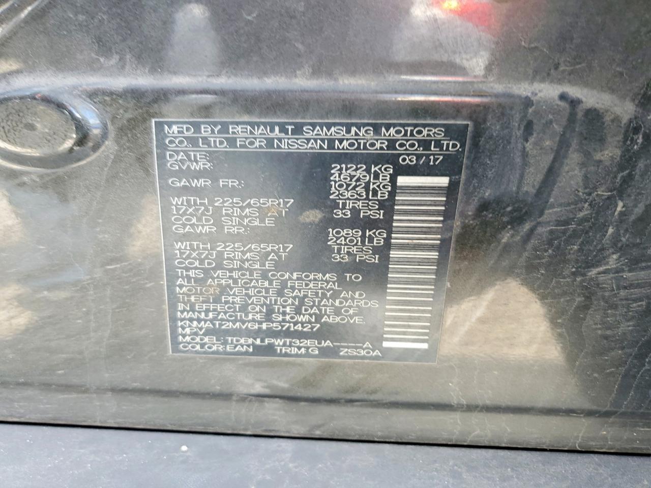2017 Nissan Rogue S - zdjęcie 13