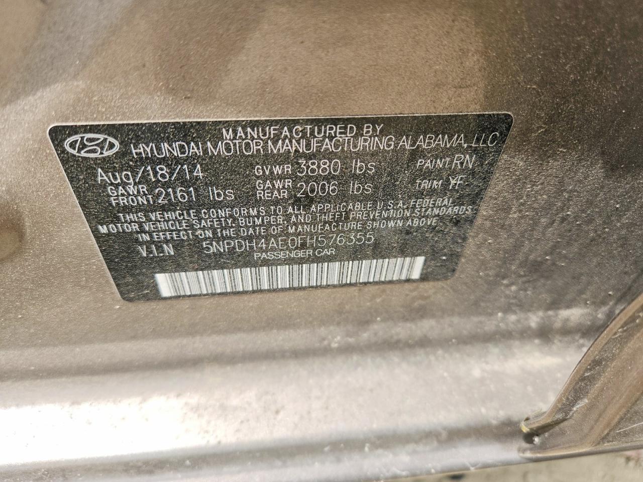 2015 Hyundai Elantra Se - zdjęcie 12