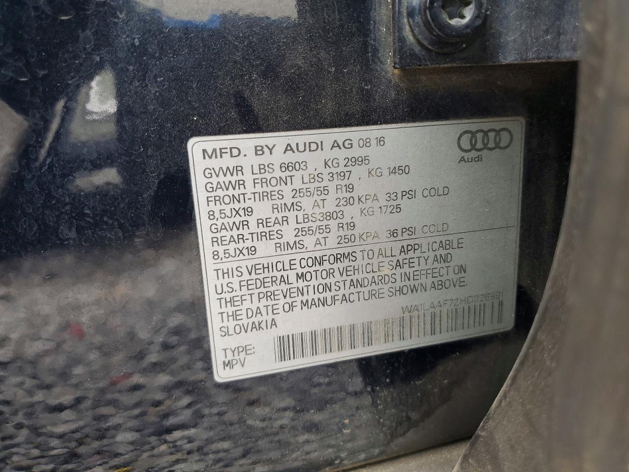 2017 Audi Q7 Premium Plus - zdjęcie 13