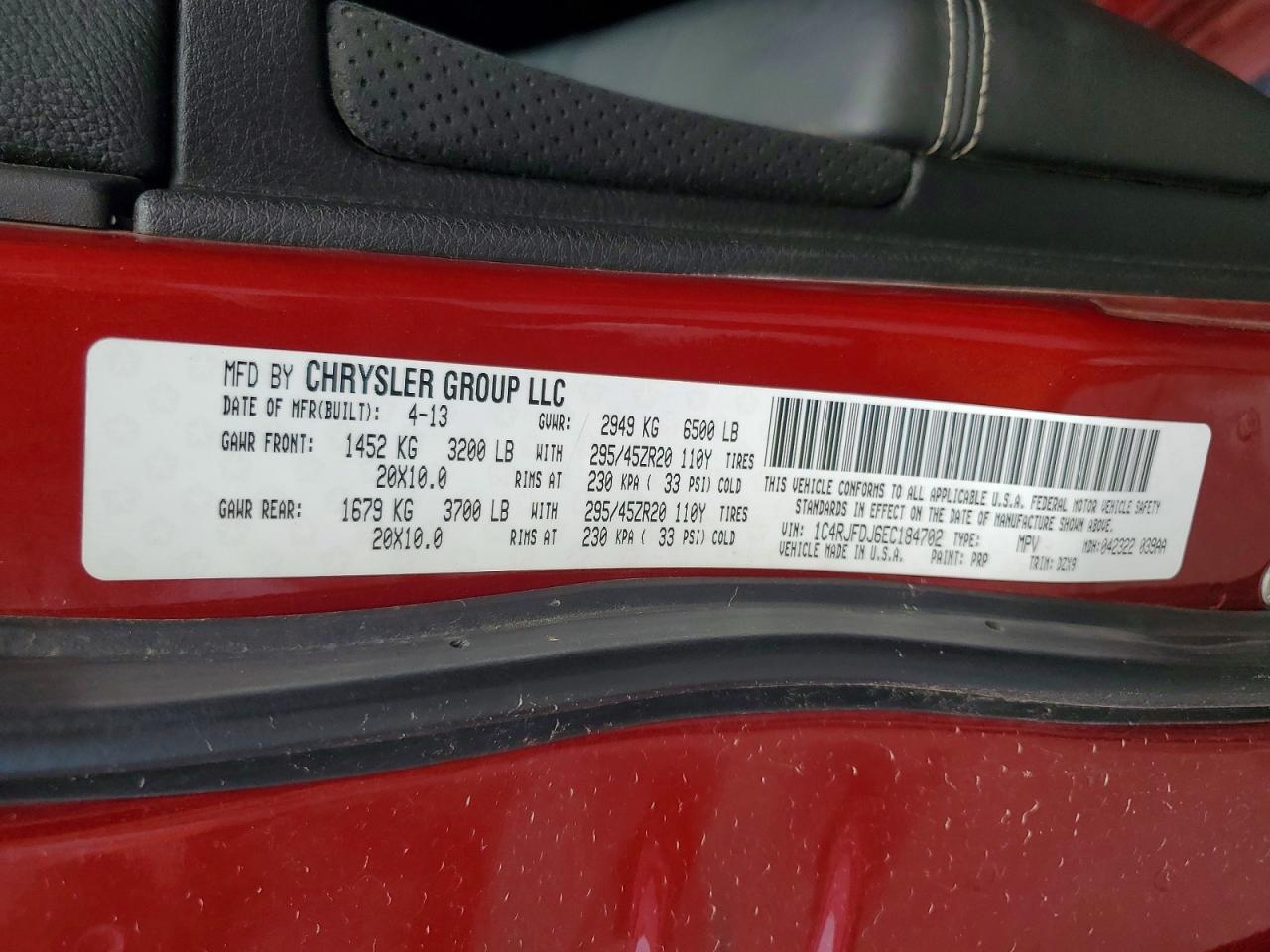 2014 Jeep Grand Cherokee Srt-8 - zdjęcie 13