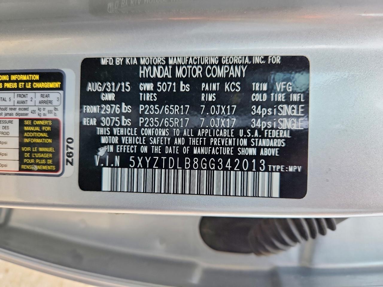 2016 Hyundai Santa Fe Sport 2.4L - zdjęcie 14