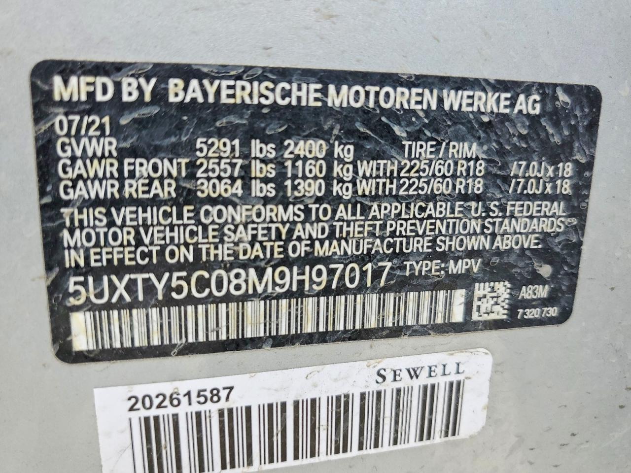 2021 BMW X3 xDrive30I - zdjęcie 13