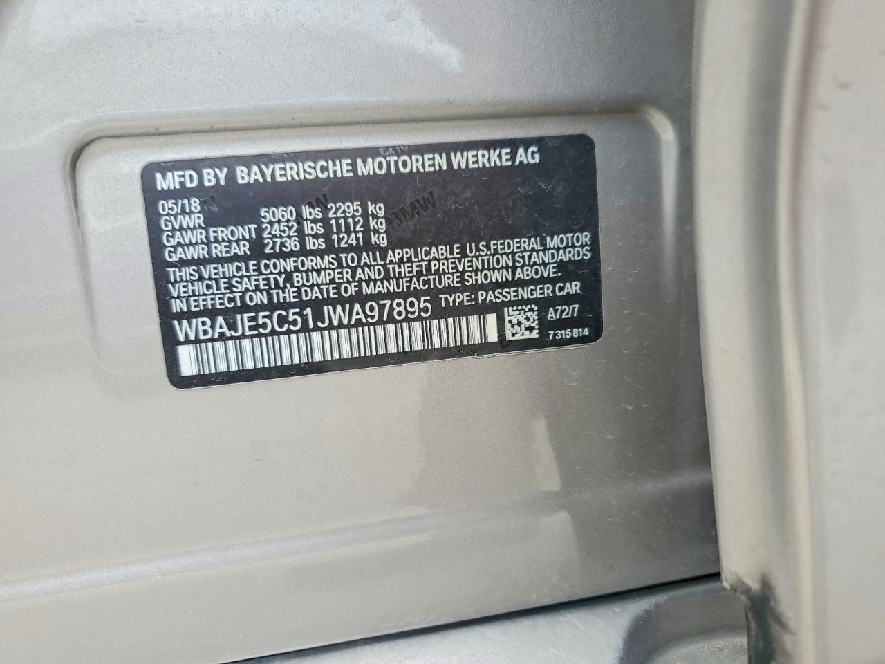 2018 BMW 540 I - zdjęcie 12