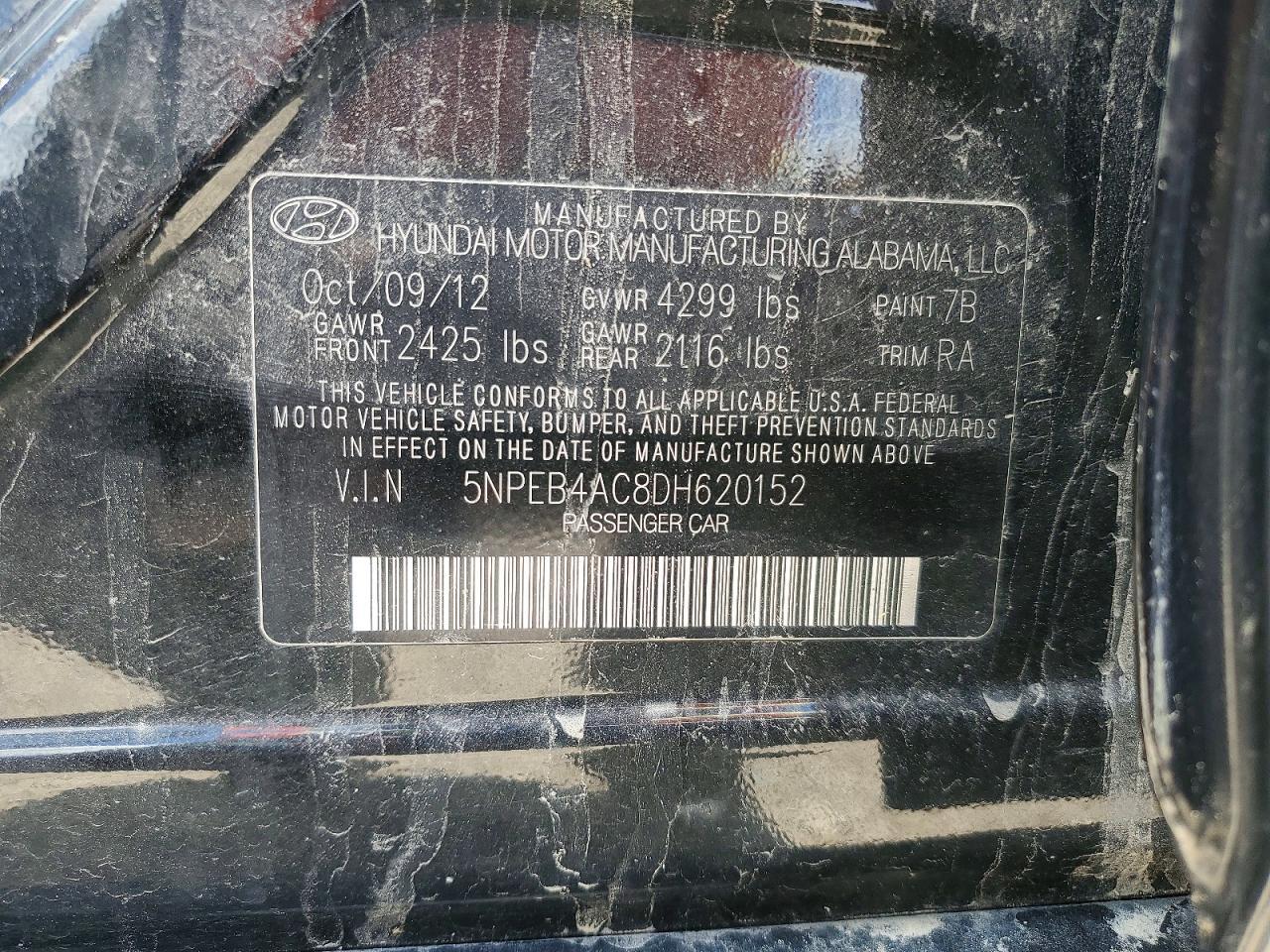 2013 Hyundai Sonata Gls - zdjęcie 12