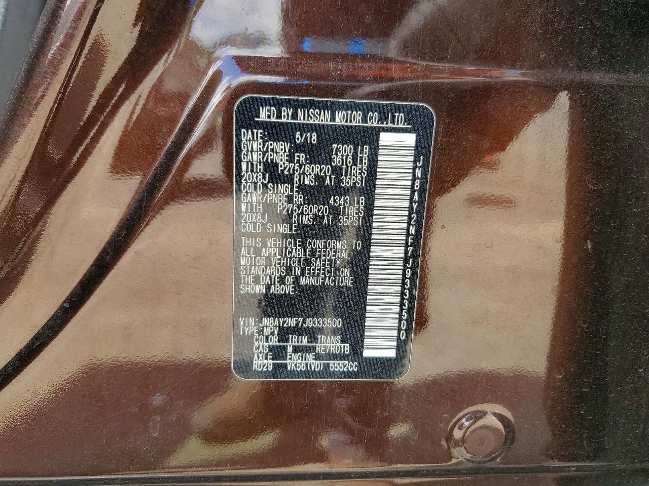 2018 Nissan Armada Platinum - zdjęcie 49