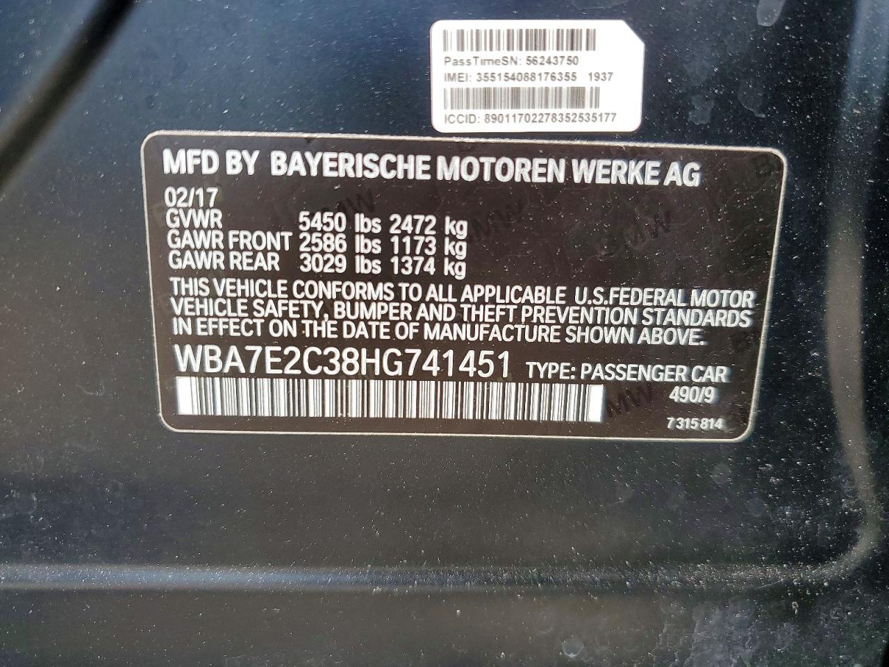 2017 BMW 740 I - zdjęcie 12