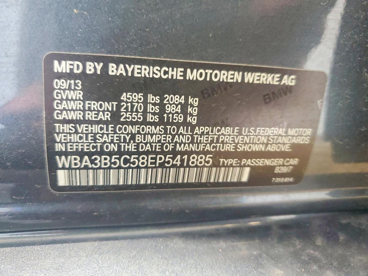 2014 BMW Seria 3 328i - zdjęcie 12