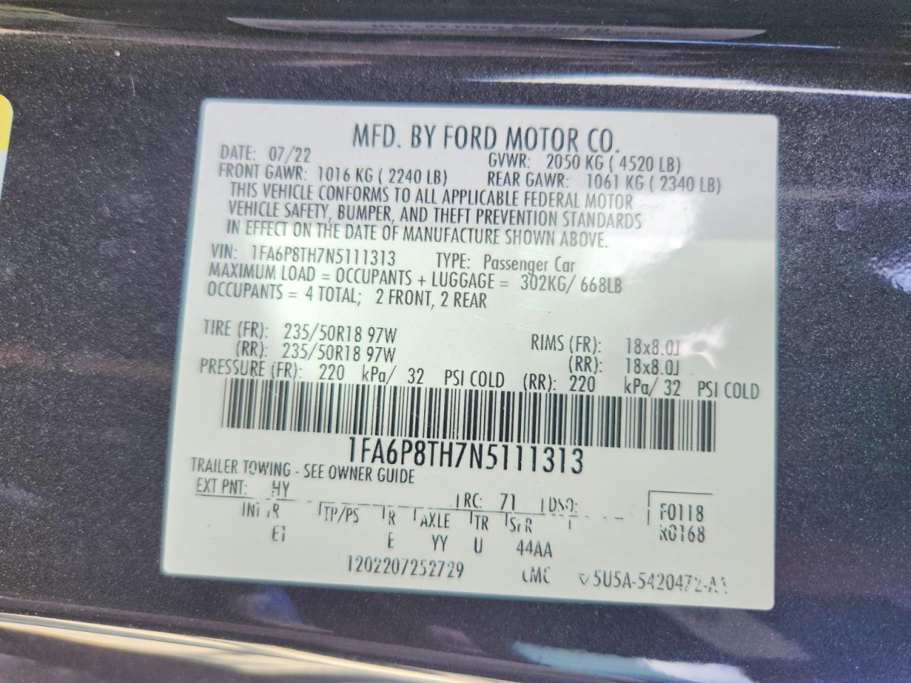 2022 Ford Mustang - zdjęcie 12