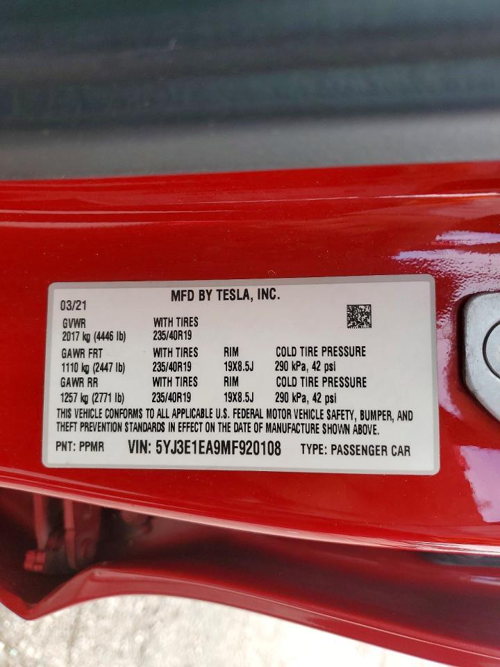 2021 Tesla Model 3 - zdjęcie 12