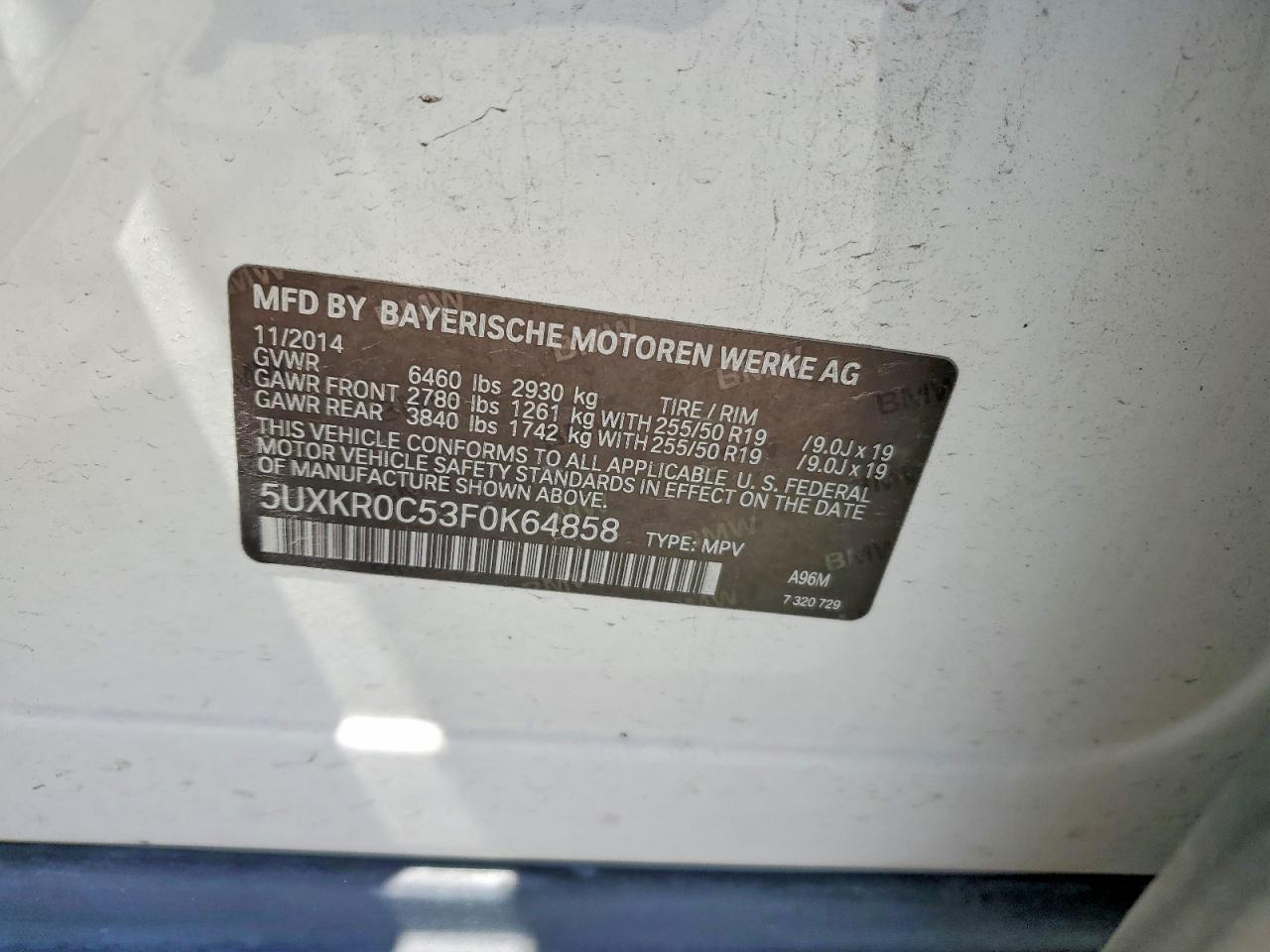 2015 BMW X5 xDrive35I - zdjęcie 13