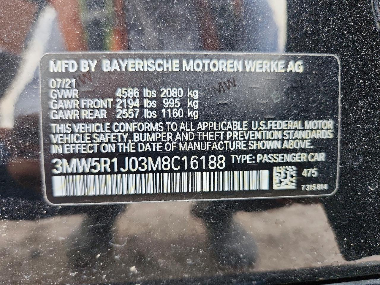 2021 BMW 330I - zdjęcie 13