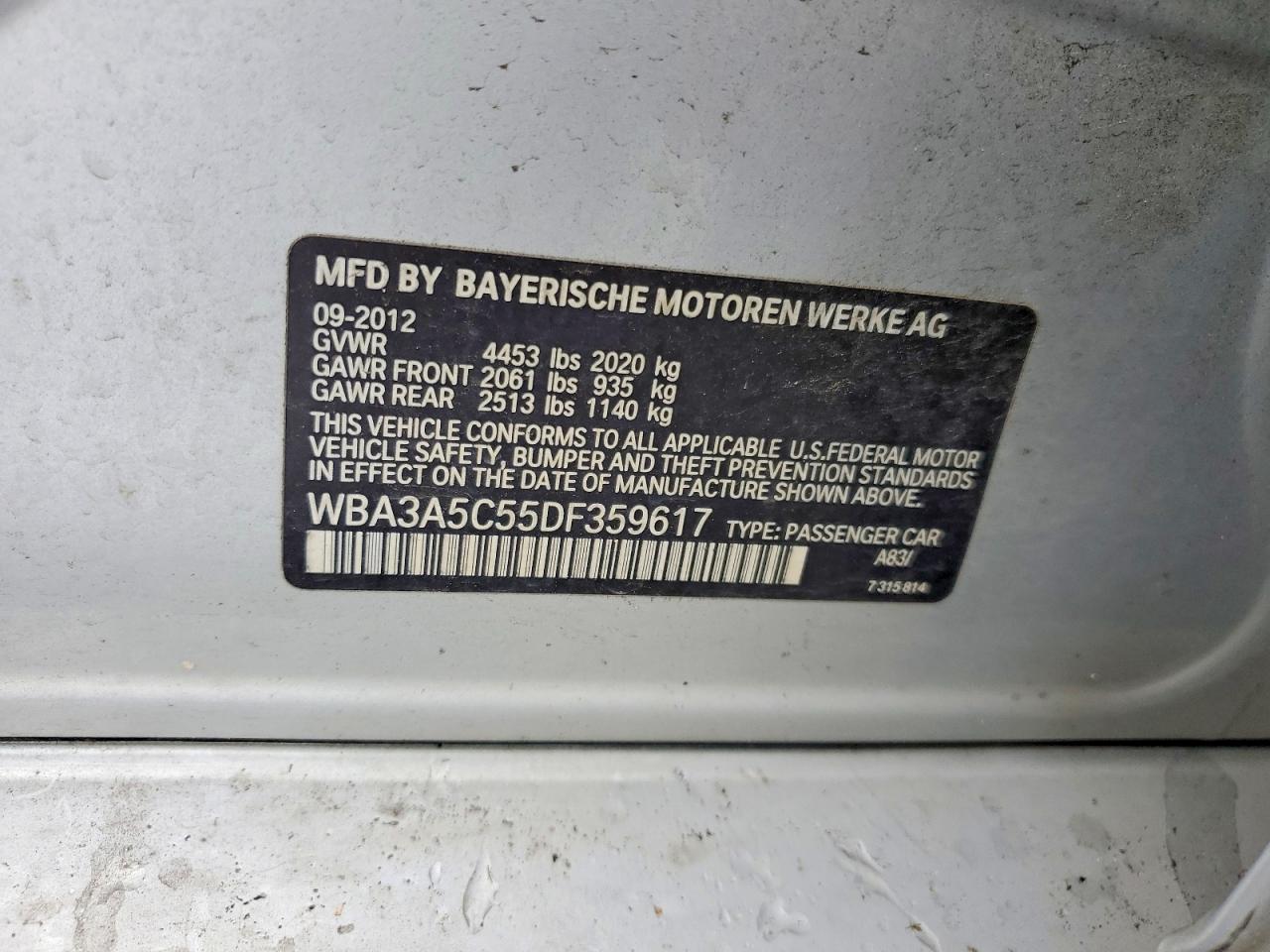 2013 BMW 328 I - zdjęcie 12
