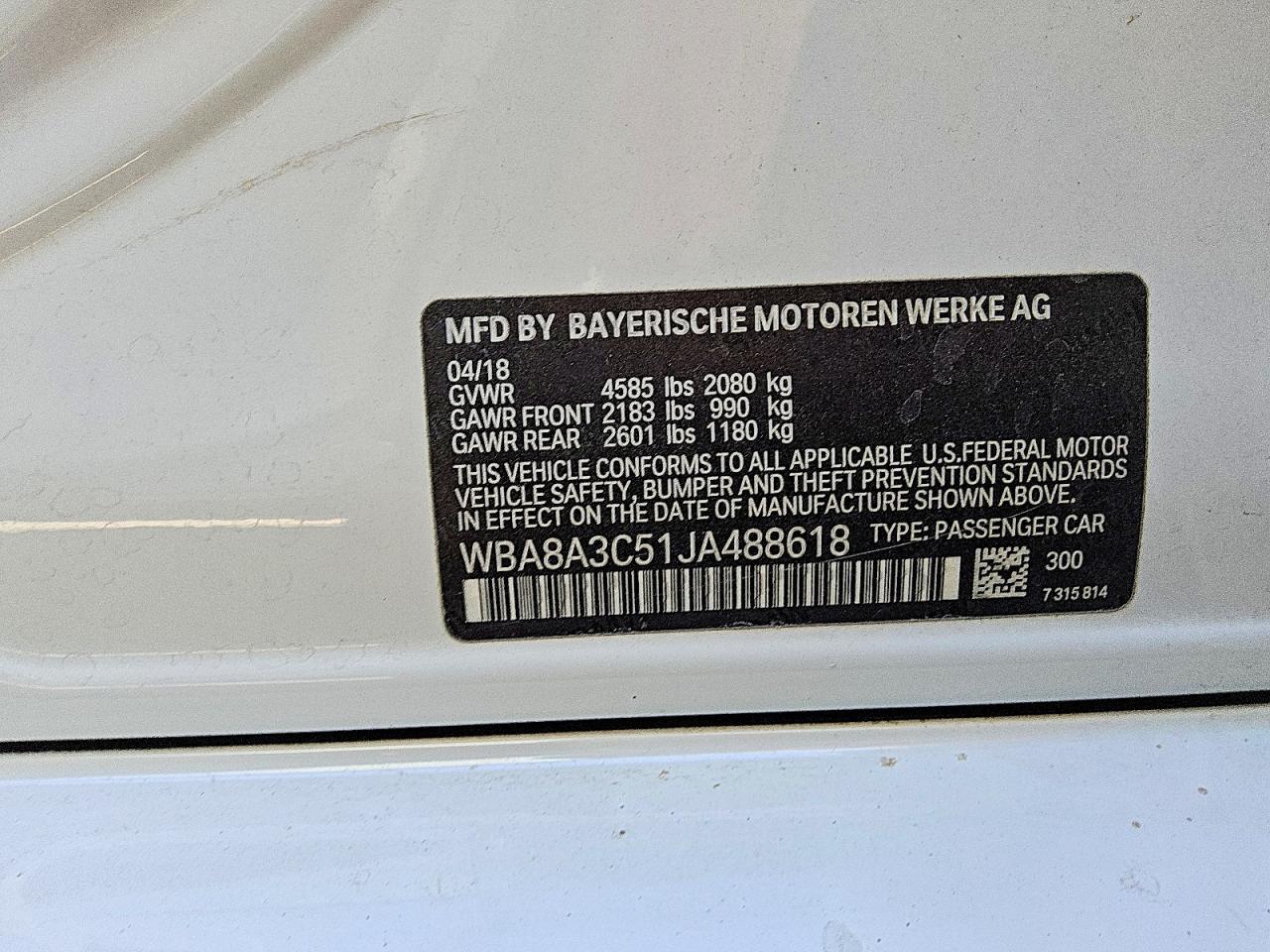 2018 BMW Seria 3 320i - zdjęcie 12