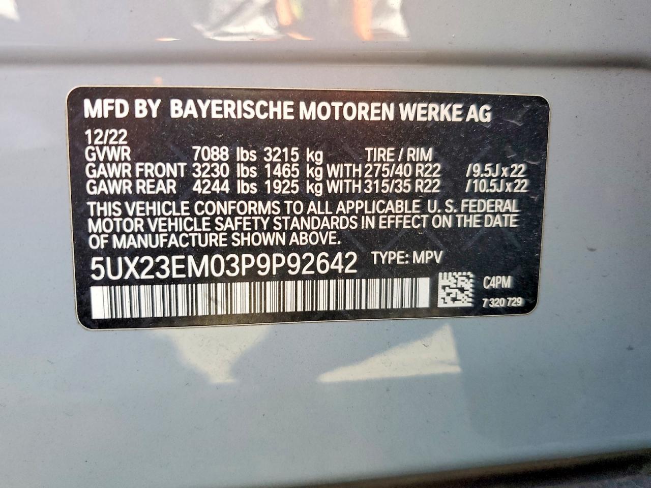 2023 BMW X7 xDrive40I - zdjęcie 14