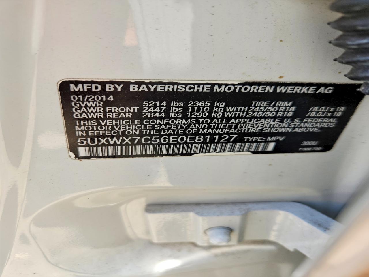 2014 BMW X3 xDrive35I - zdjęcie 13