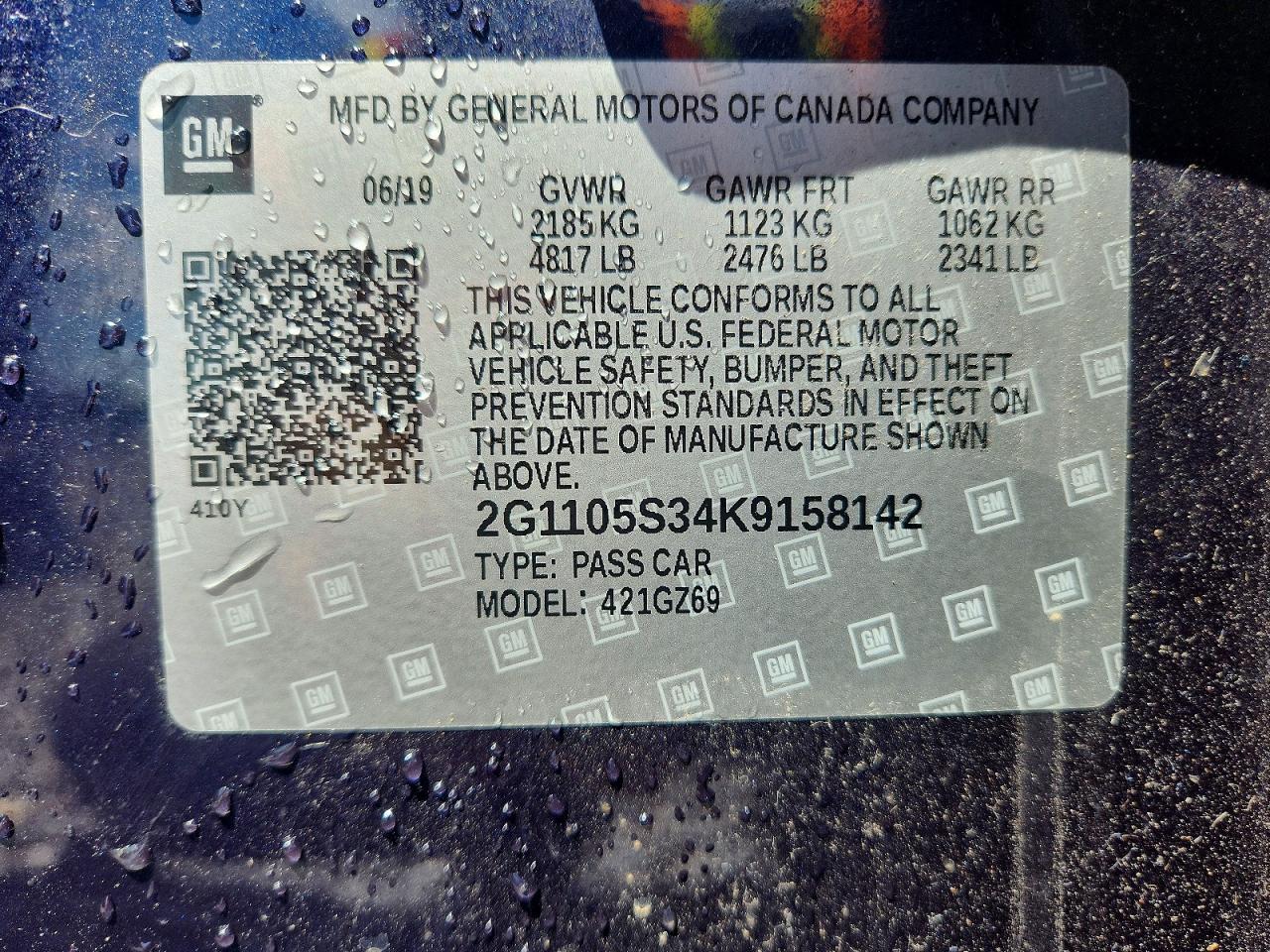 2019 Chevrolet Impala Premier - zdjęcie 12