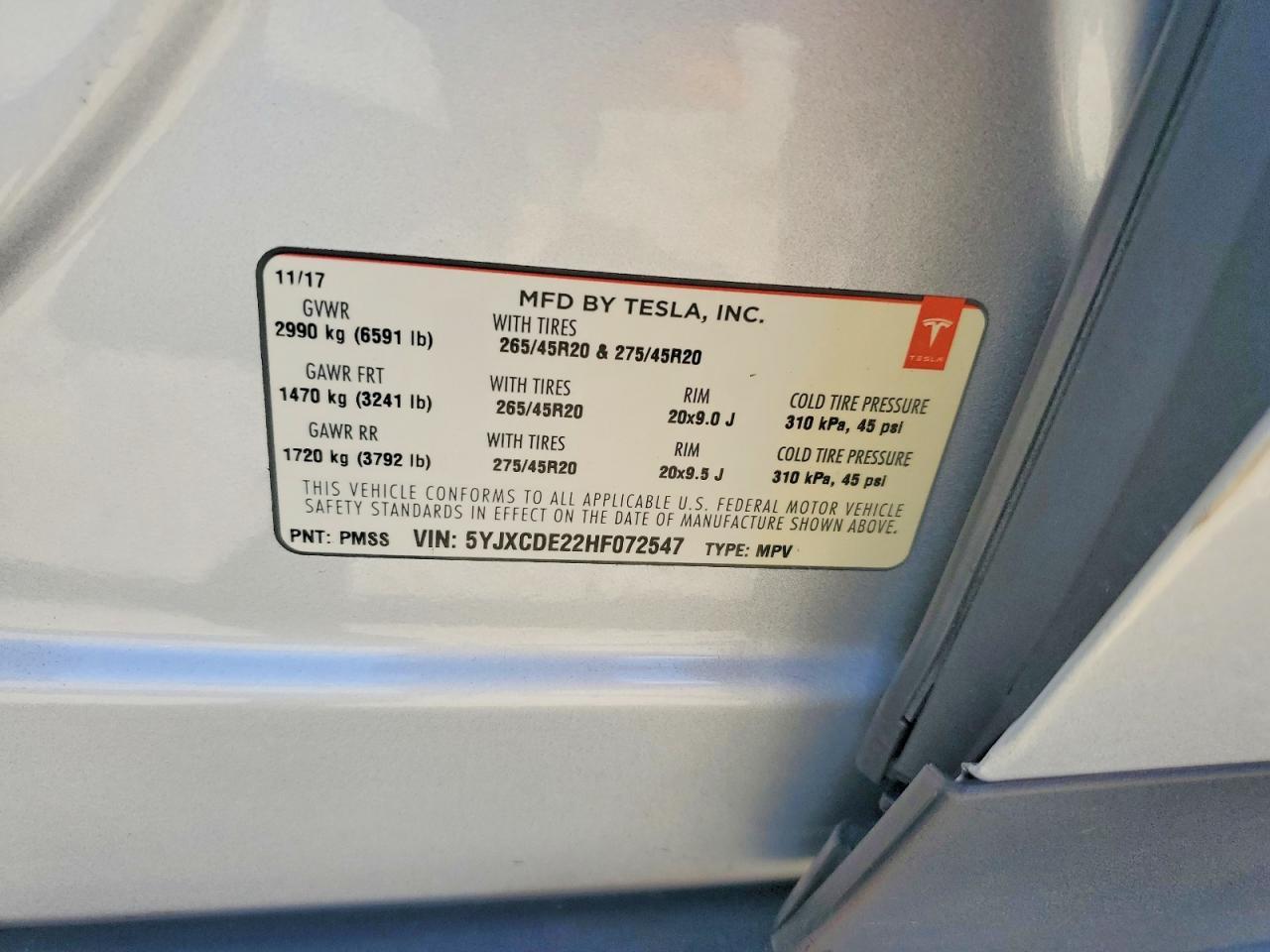 2017 Tesla Model X - zdjęcie 13
