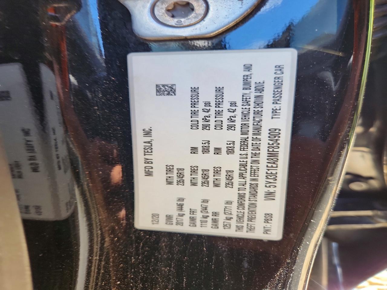 2021 Tesla Model 3 - zdjęcie 12