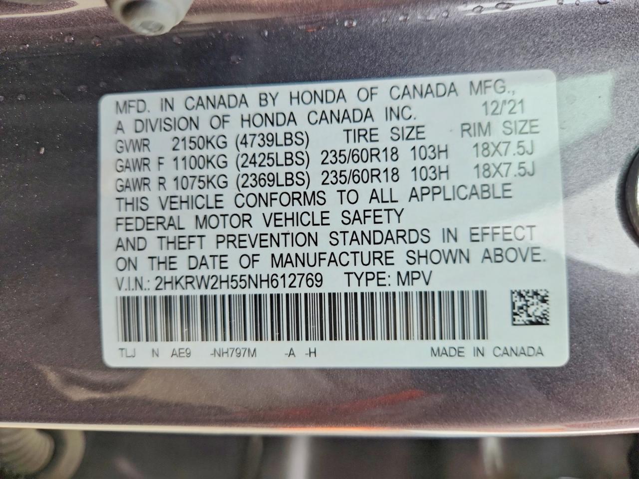 2022 Honda Cr-V Ex - zdjęcie 13