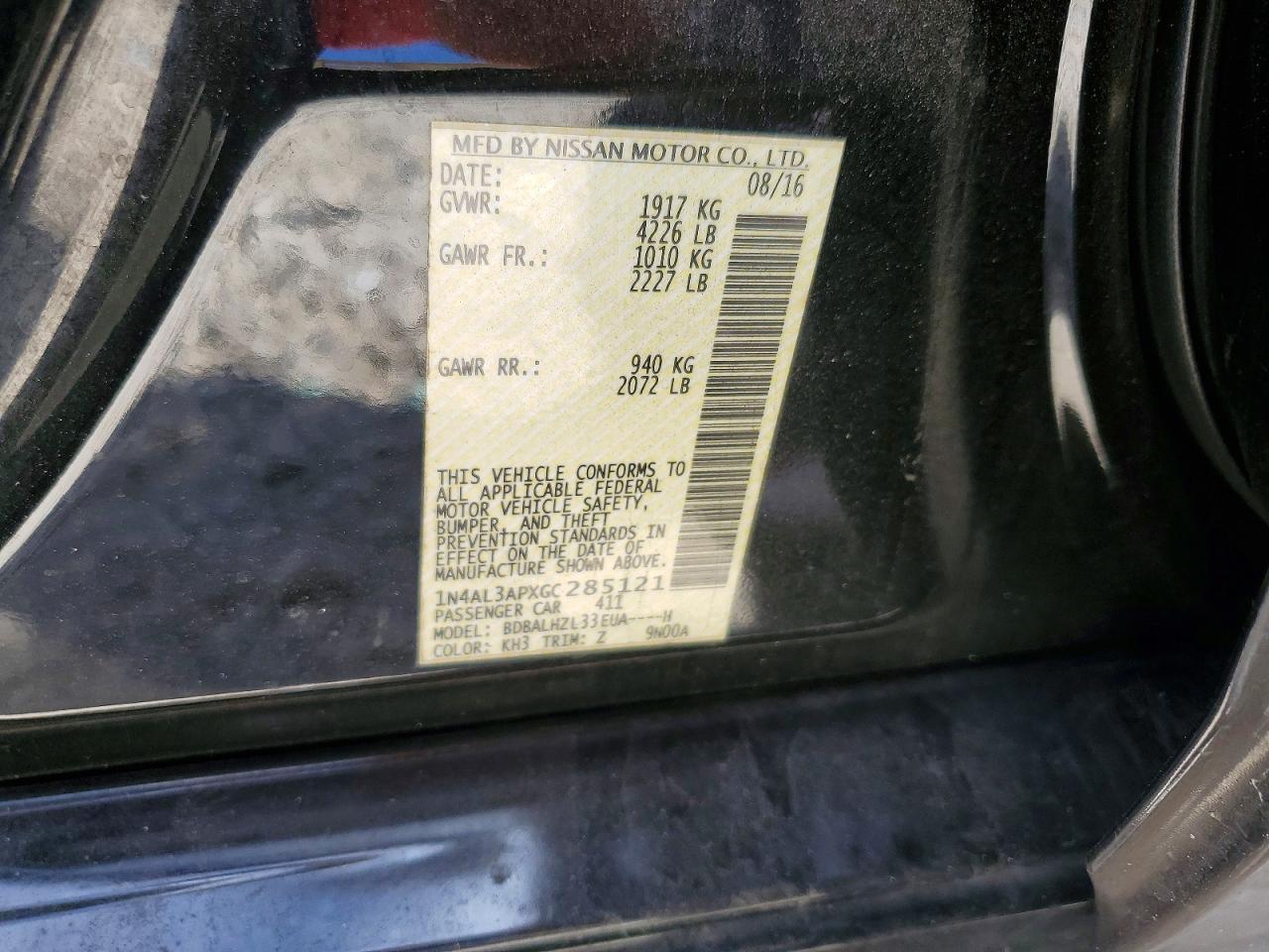 2016 Nissan Altima - zdjęcie 12