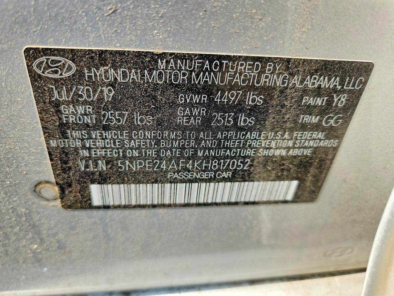 2019 Hyundai Sonata Se - zdjęcie 12
