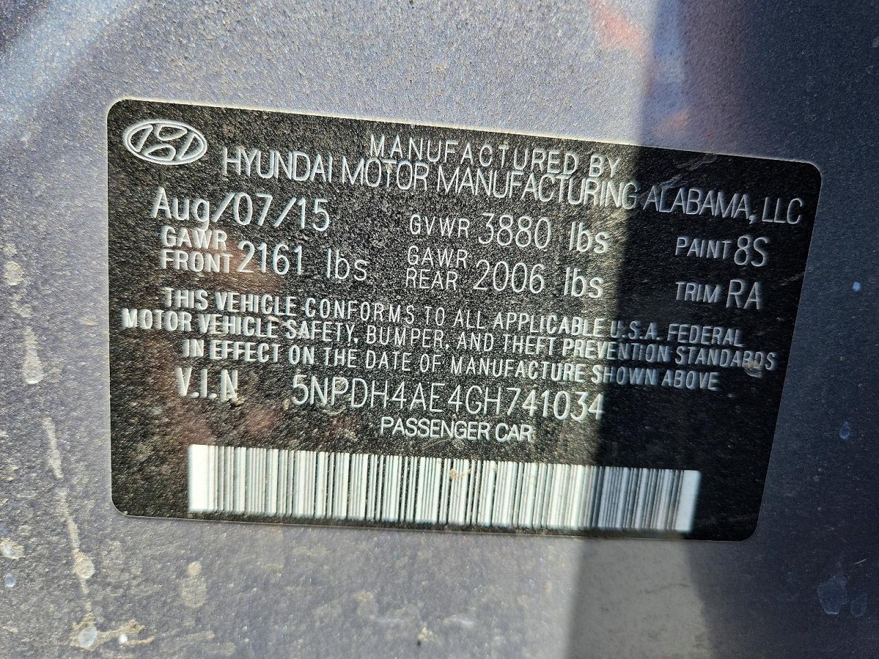 2016 Hyundai Elantra Se - zdjęcie 12