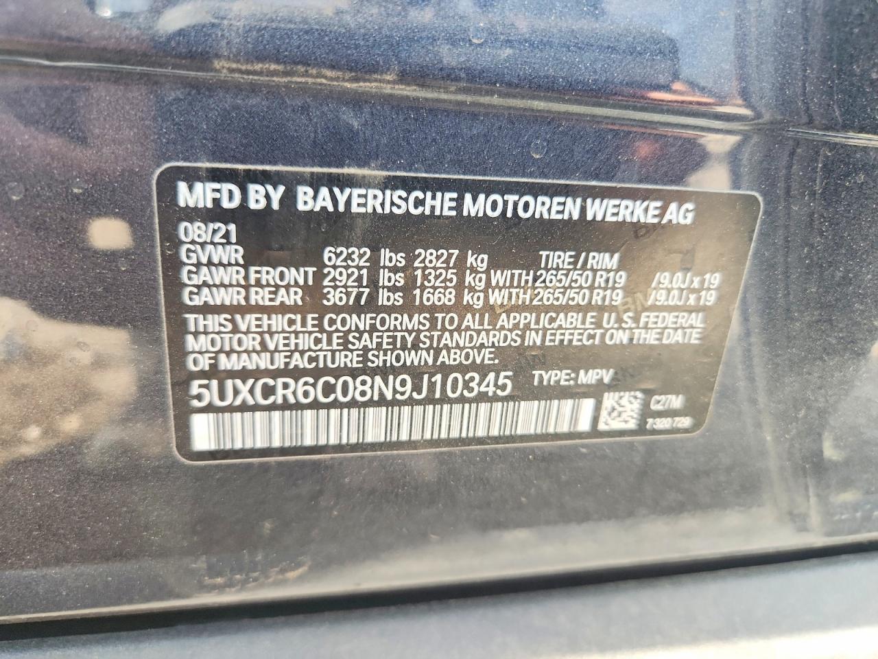 2022 BMW X5 xDrive40I - zdjęcie 12