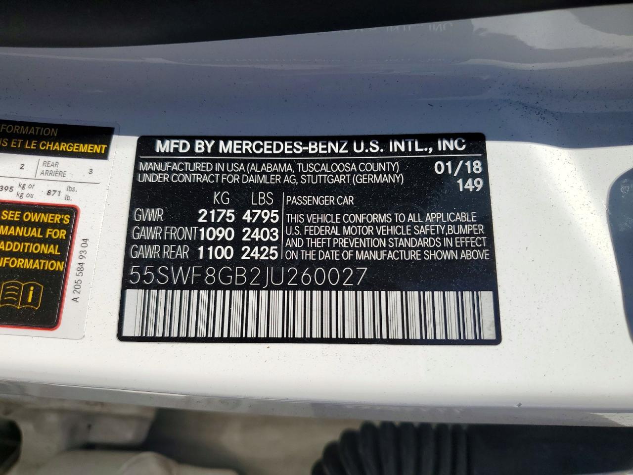 2018 Mercedes-Benz C 63 Amg - zdjęcie 12
