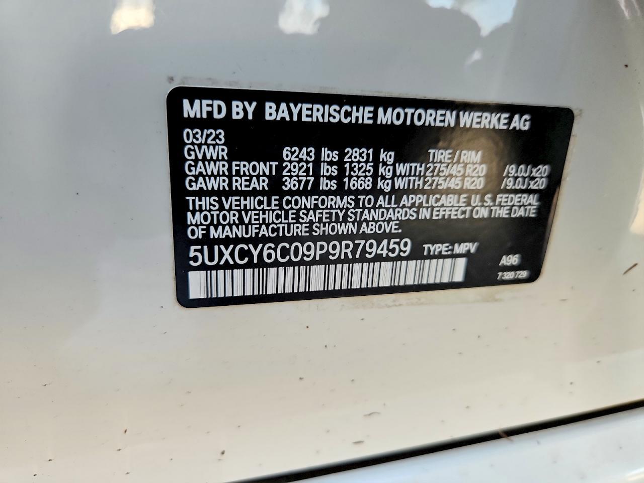 2023 BMW X6 xDrive40I - zdjęcie 13