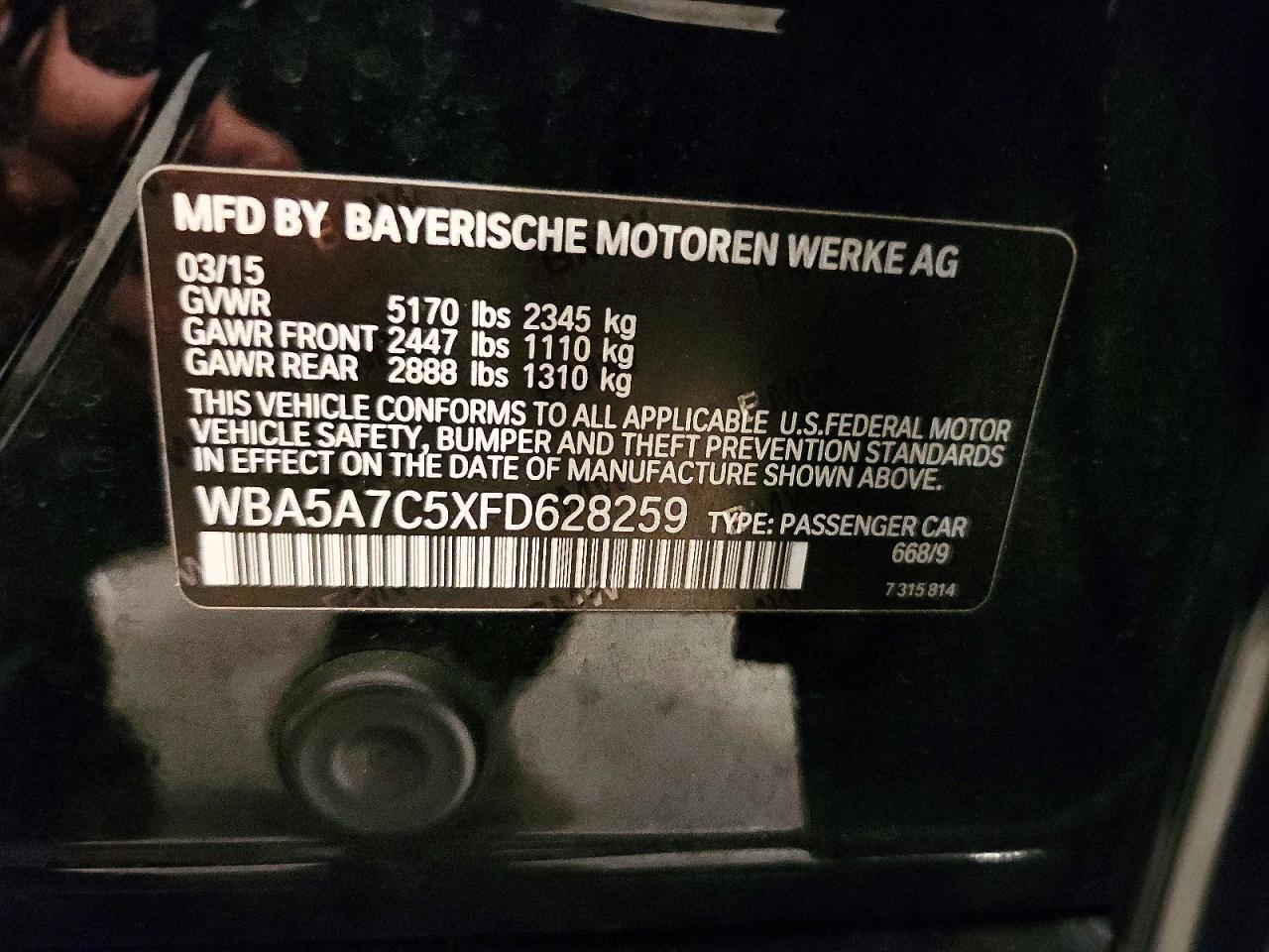 2015 BMW Seria 5 528i - zdjęcie 12