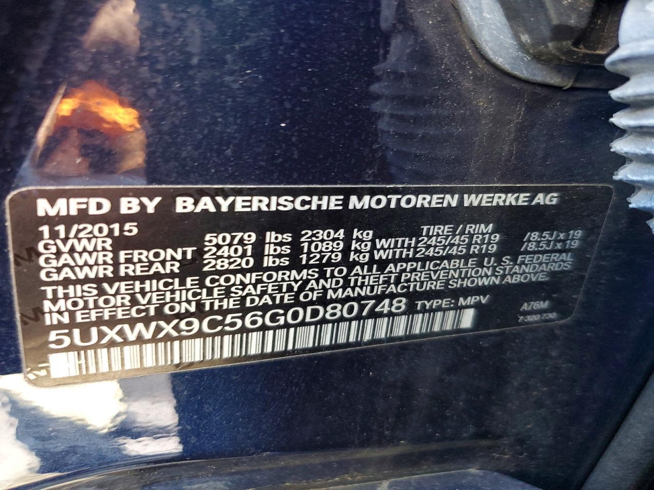 2016 BMW X3 xDrive28I - zdjęcie 13