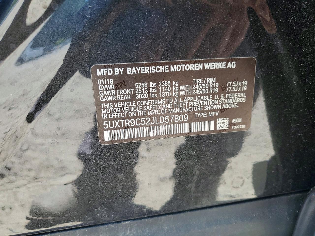 2018 BMW X3 xDrive30I - zdjęcie 13