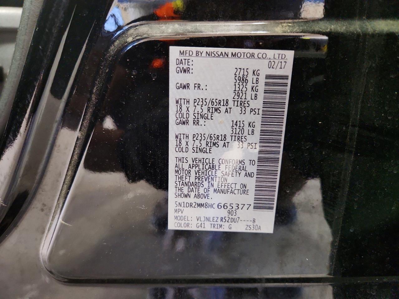 2017 Nissan Pathfinder Sv - zdjęcie 13