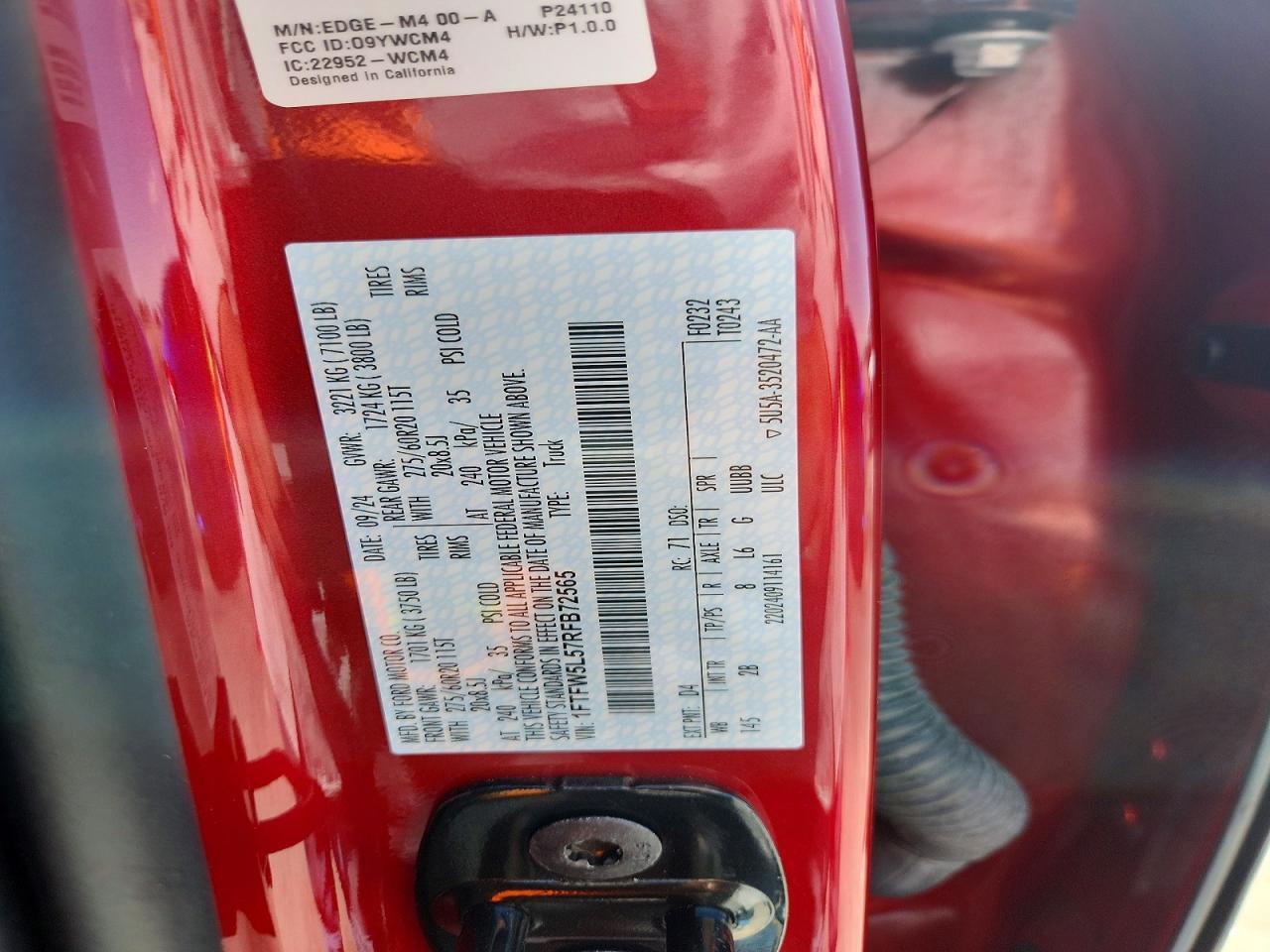 2024 Ford F150 Lariat - zdjęcie 12