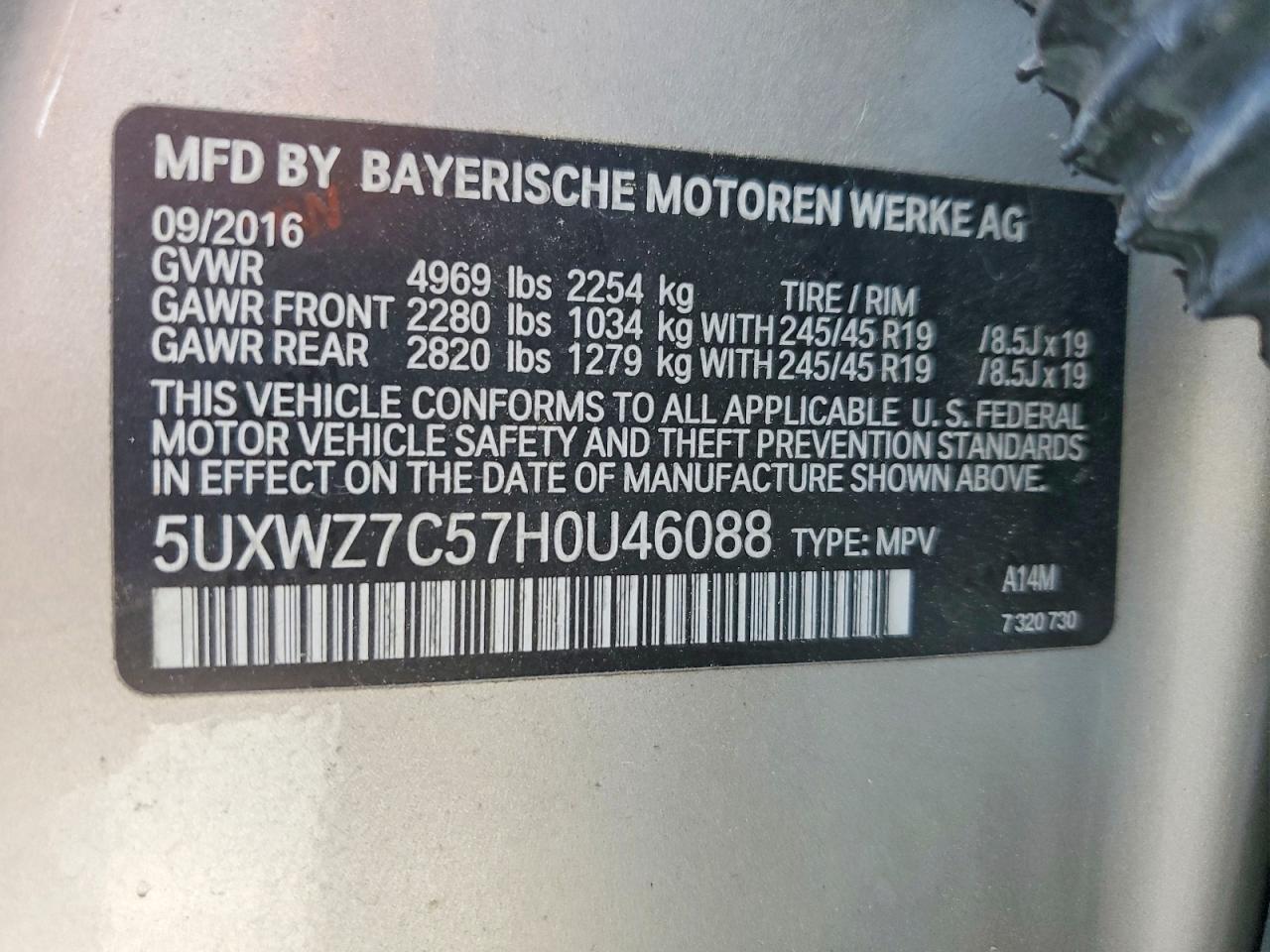 2017 BMW X3 Sdrive28I - zdjęcie 12