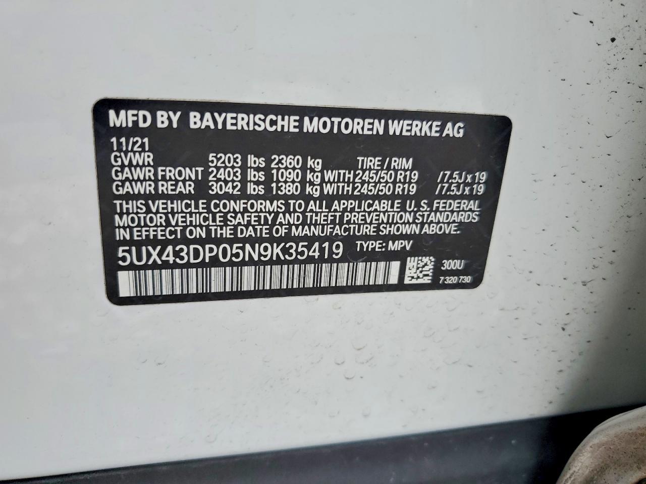 2022 BMW X3 Sdrive30I - zdjęcie 12