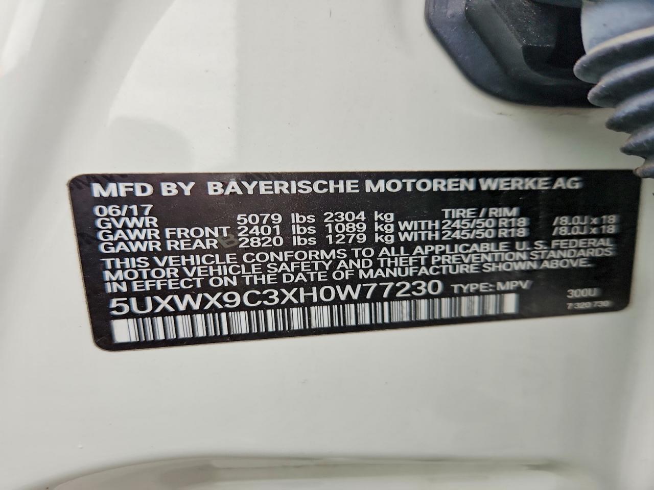 2017 BMW X3 xDrive28I - zdjęcie 13