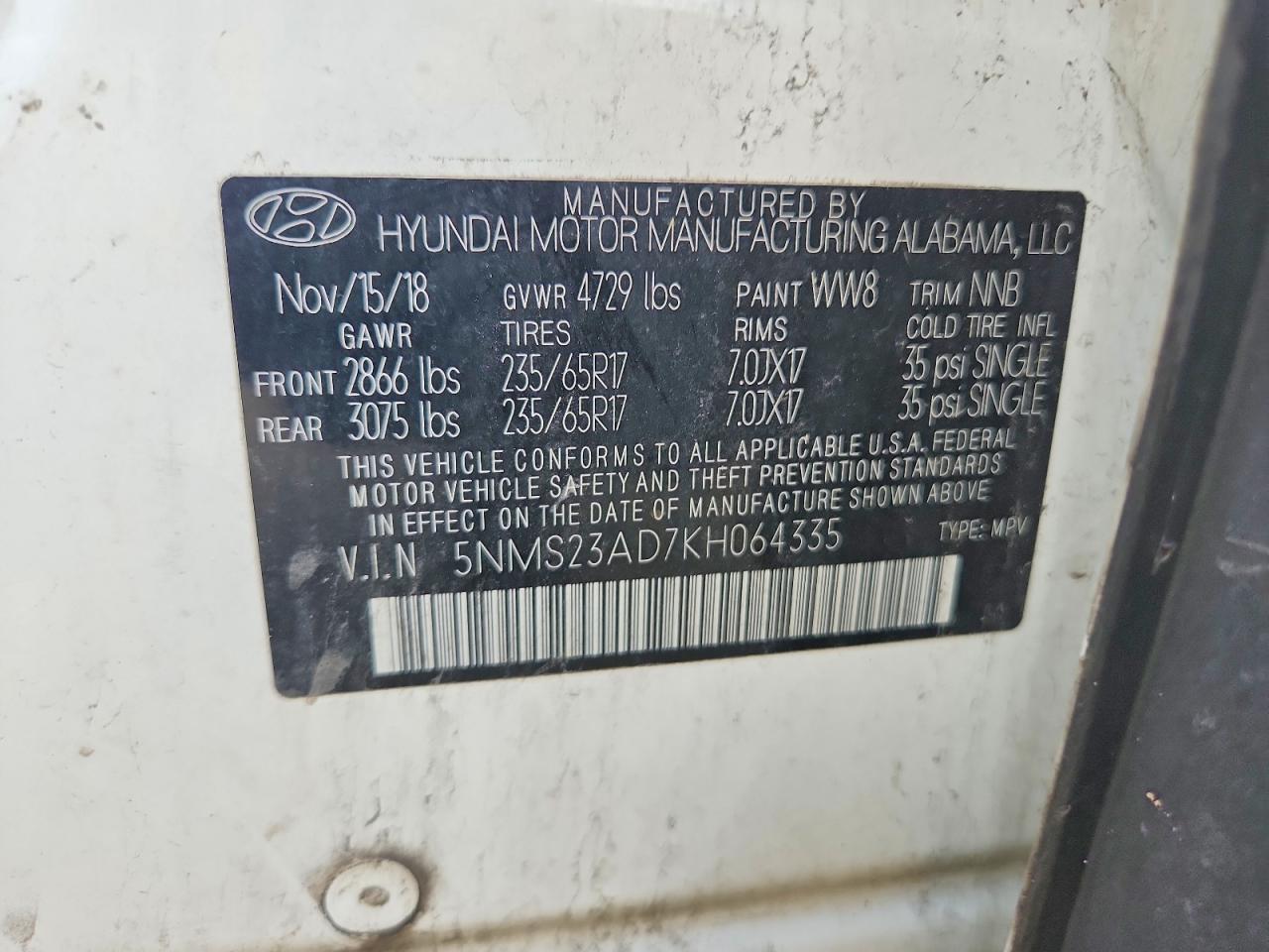 2019 Hyundai Santa Fe Se - zdjęcie 13