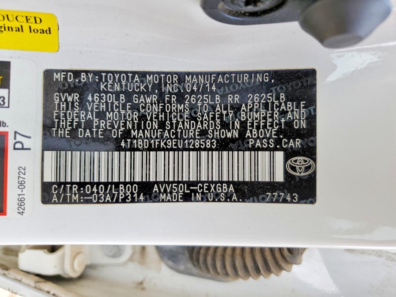 2014 Toyota Camry Hybrid Xle - zdjęcie 12