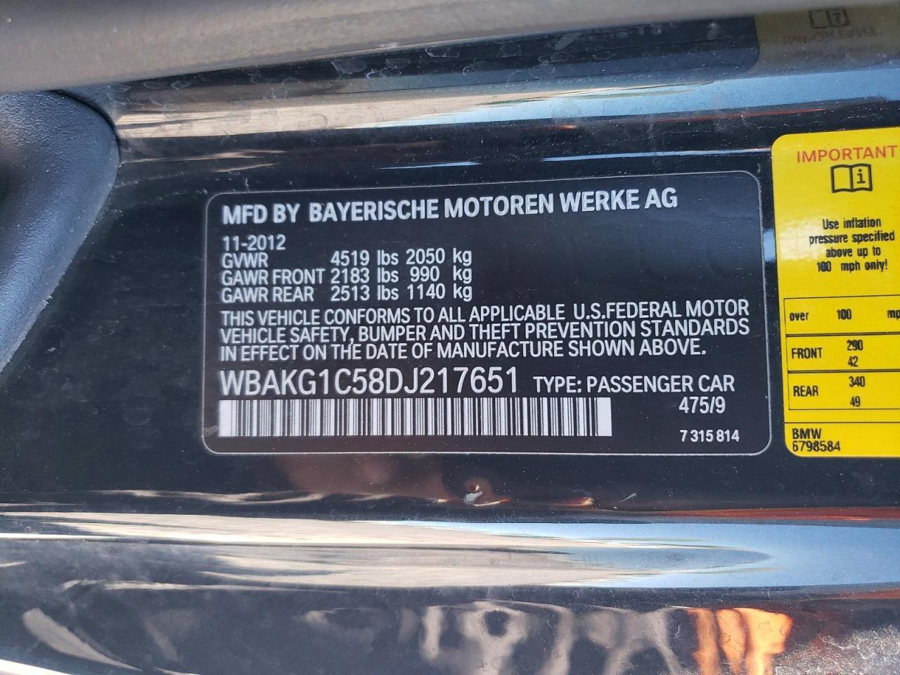 2013 BMW 335 I Sulev - zdjęcie 12
