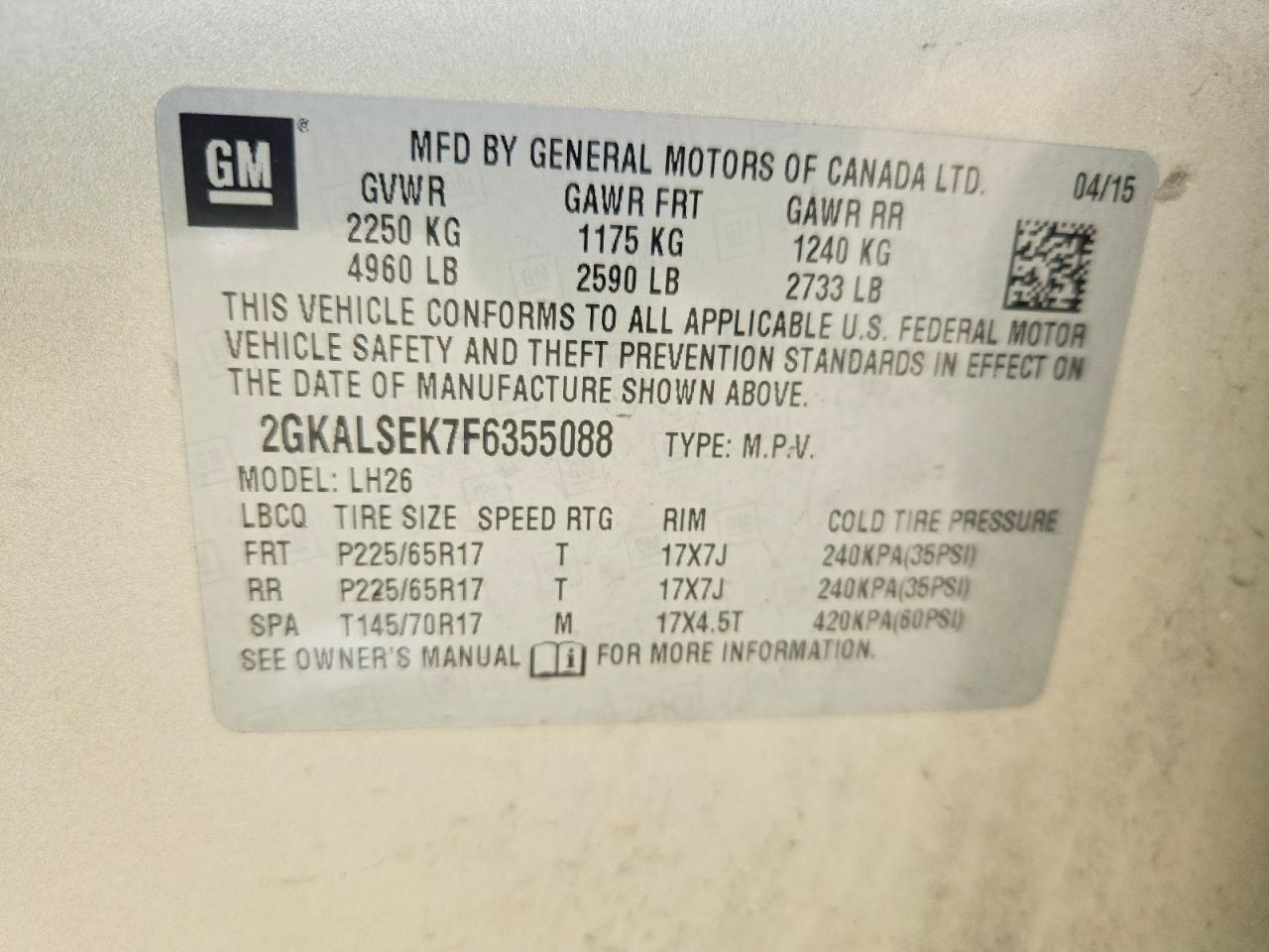 2015 GMC Terrain Slt - zdjęcie 13