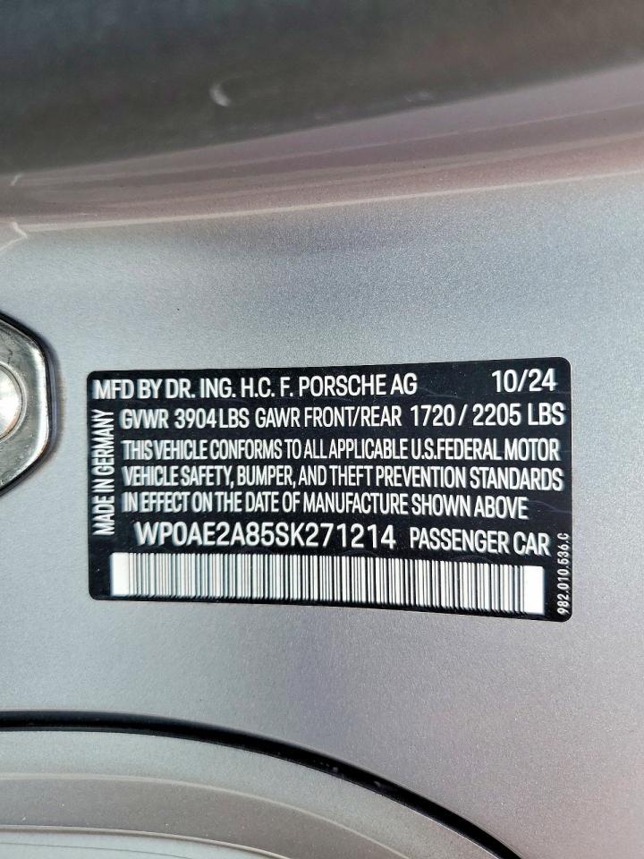 2025 Porsche Cayman Gt4 Rs - zdjęcie 12